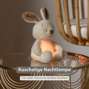 Nattou TEDDY Baby Nachtlicht Hund oder Kaninchen beige mit USB-Ladung im Babyladen Erlangen